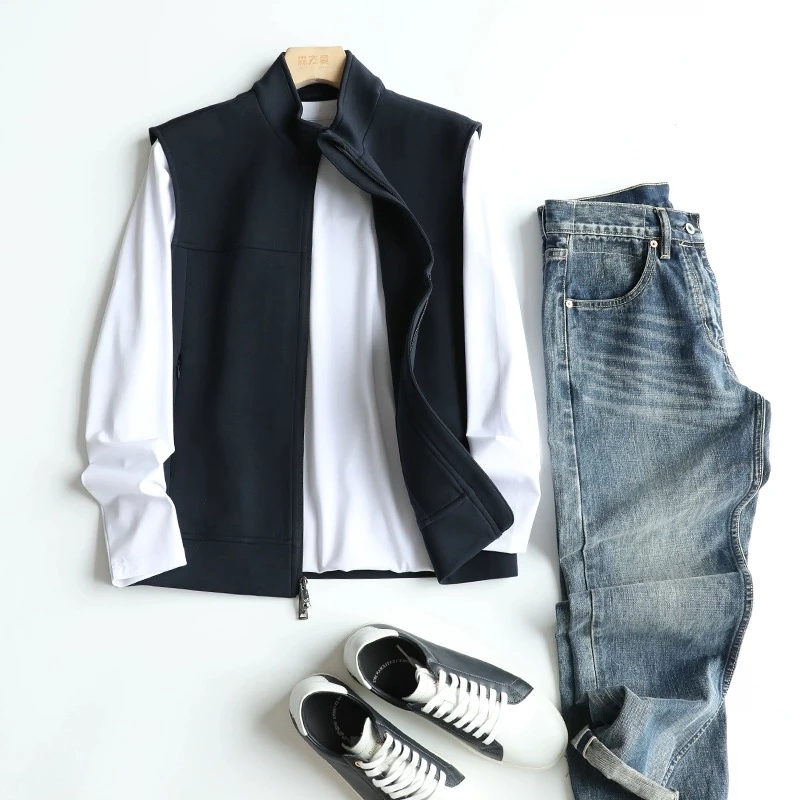 茑系-摇粒绒复合加绒情侣款马甲-2335款