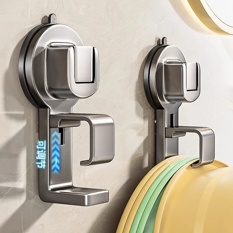 壁挂式脸盆挂钩浴室盆子收纳架卫生间置物架厕所免打孔家用挂盆