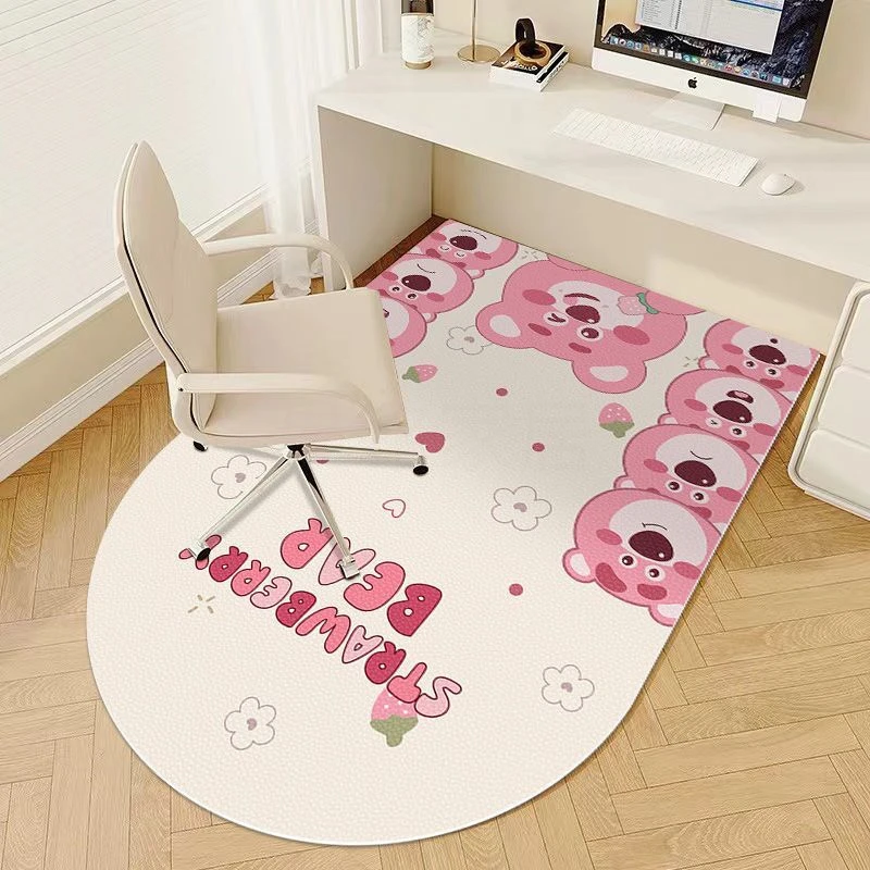 儿童房阅读区脚垫卡通电脑椅子地垫书房学习转椅垫子防滑卧室地毯