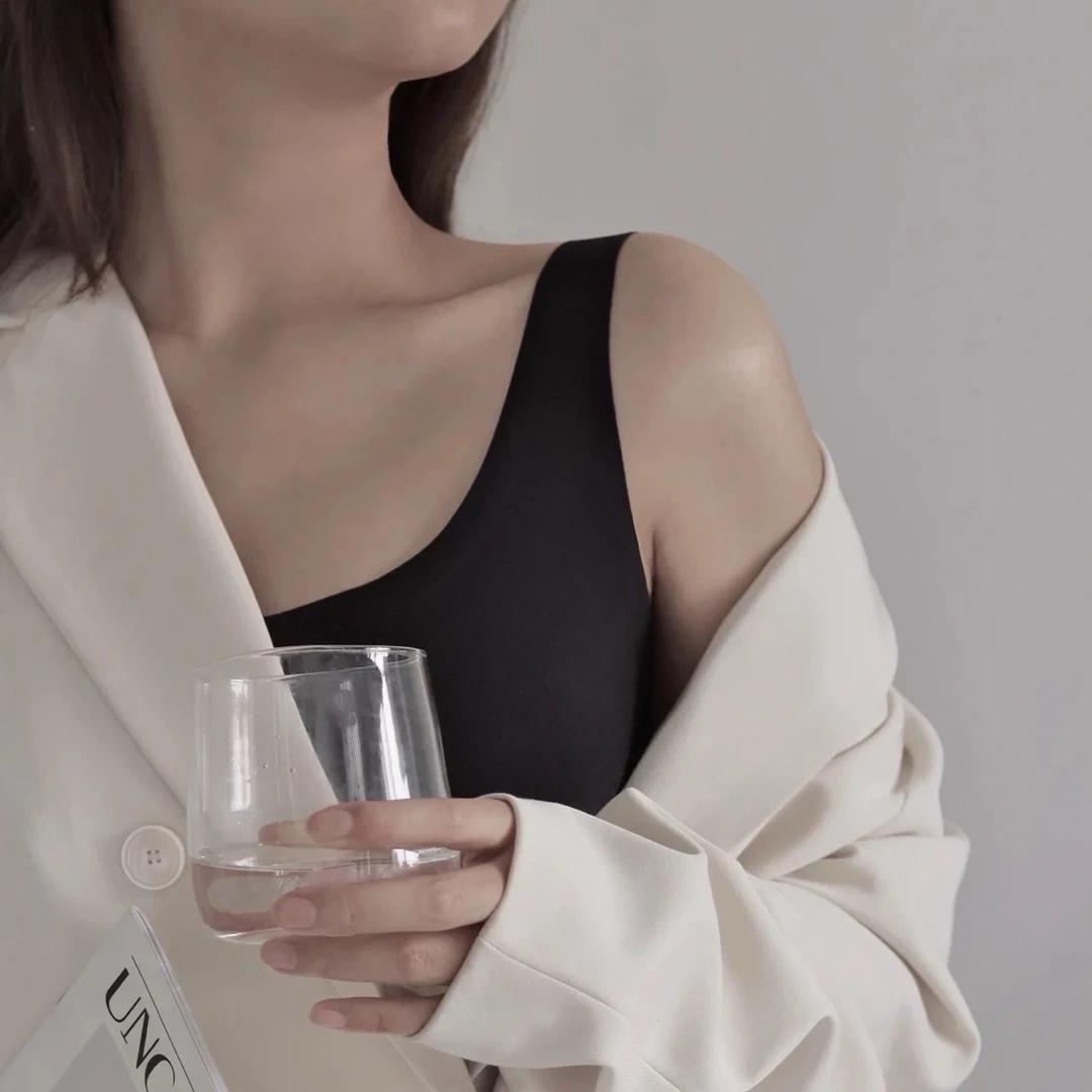 女士无痕无钢圈氧气内衣文胸背心美背舒适简约胸罩日系打底无尺码