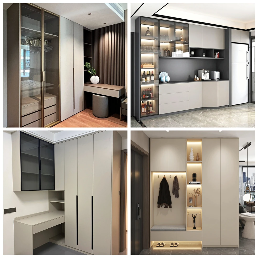 2024家装全屋定制衣柜酒柜榻榻米鞋柜橱柜等图库