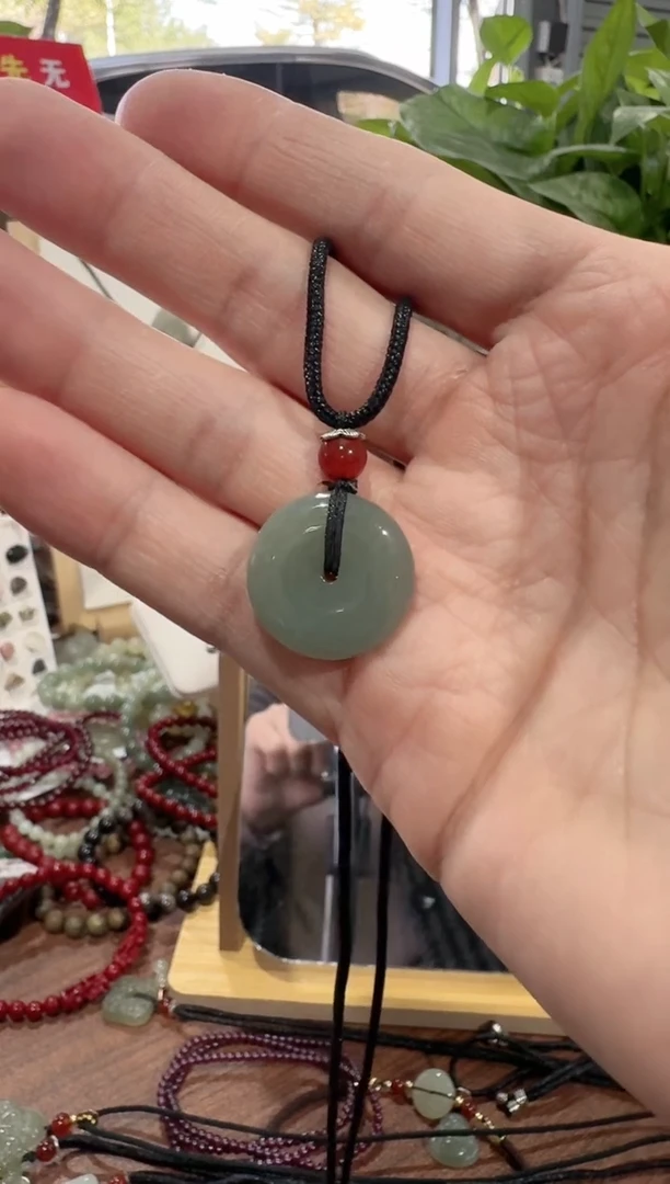 【闪购商品】和田玉颈饰未镶嵌天空蓝平安扣吊坠 多样性发