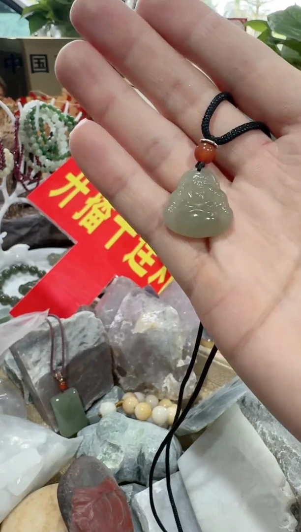 【闪购商品】和田玉颈饰未镶嵌佛公20mm吊坠 多样性发
