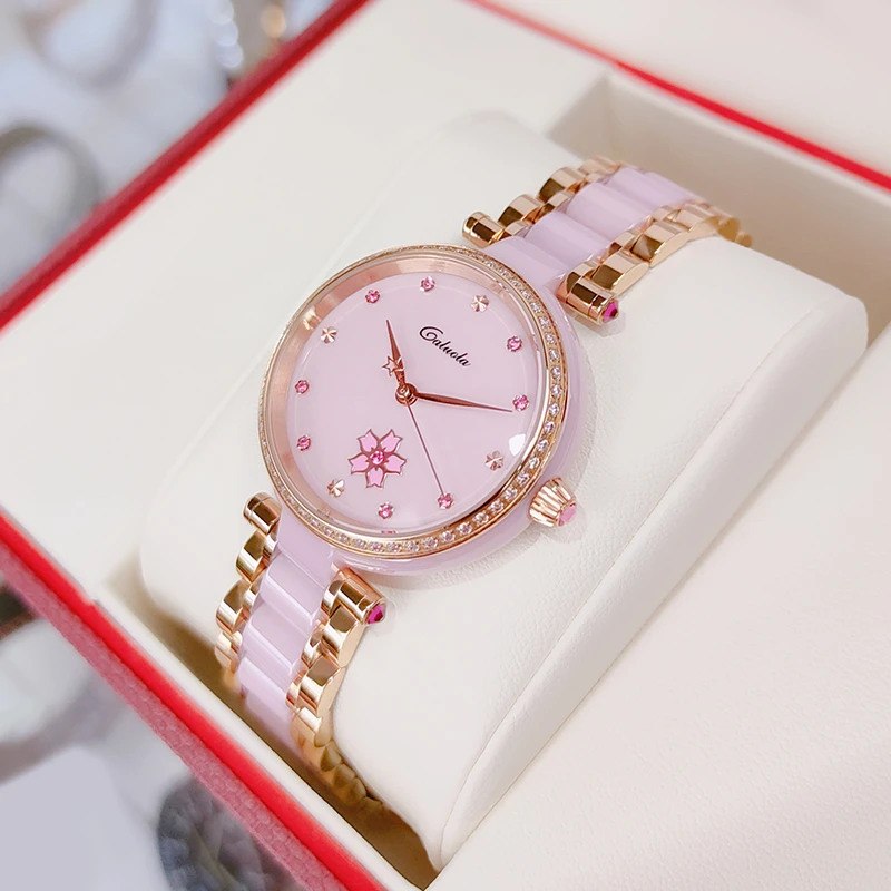 【旗舰店】新款名表推荐卡罗莱正品牌女士手表机械表女表高端腕表