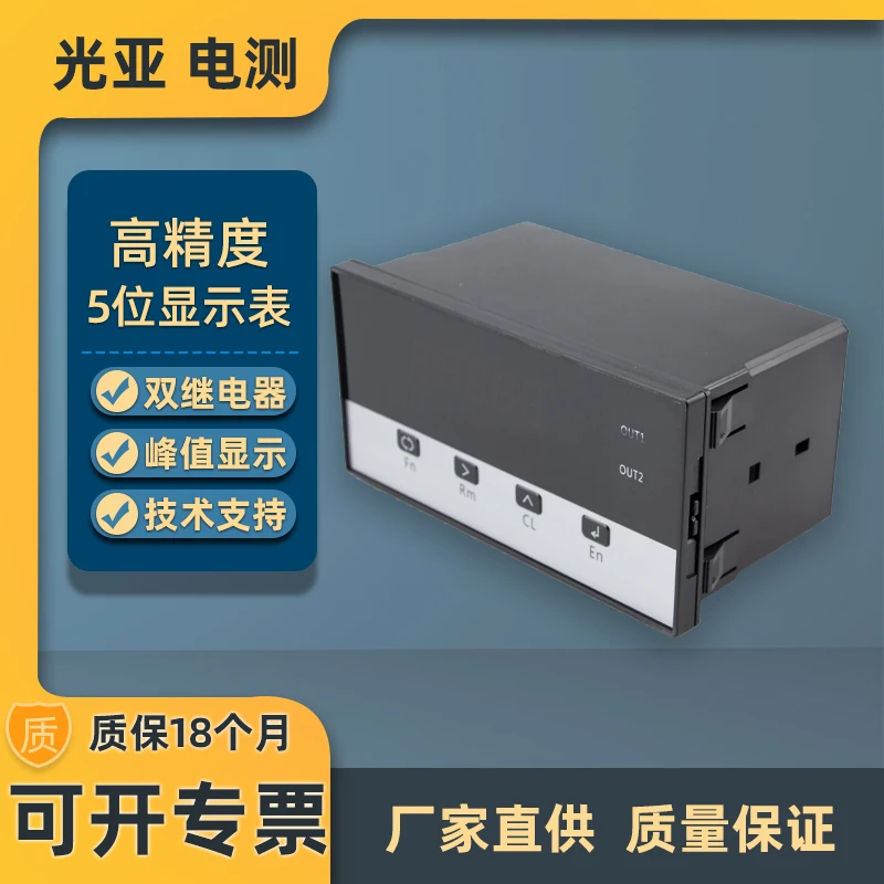 光亚称重数显表减量控制器仪表双窗口峰值保持测力显示定量输出