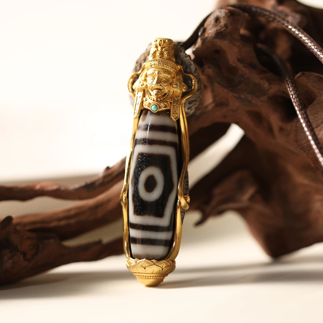 壹加火火｜原创设计银镶大鹏三眼玛瑙锁骨链多样性发其一