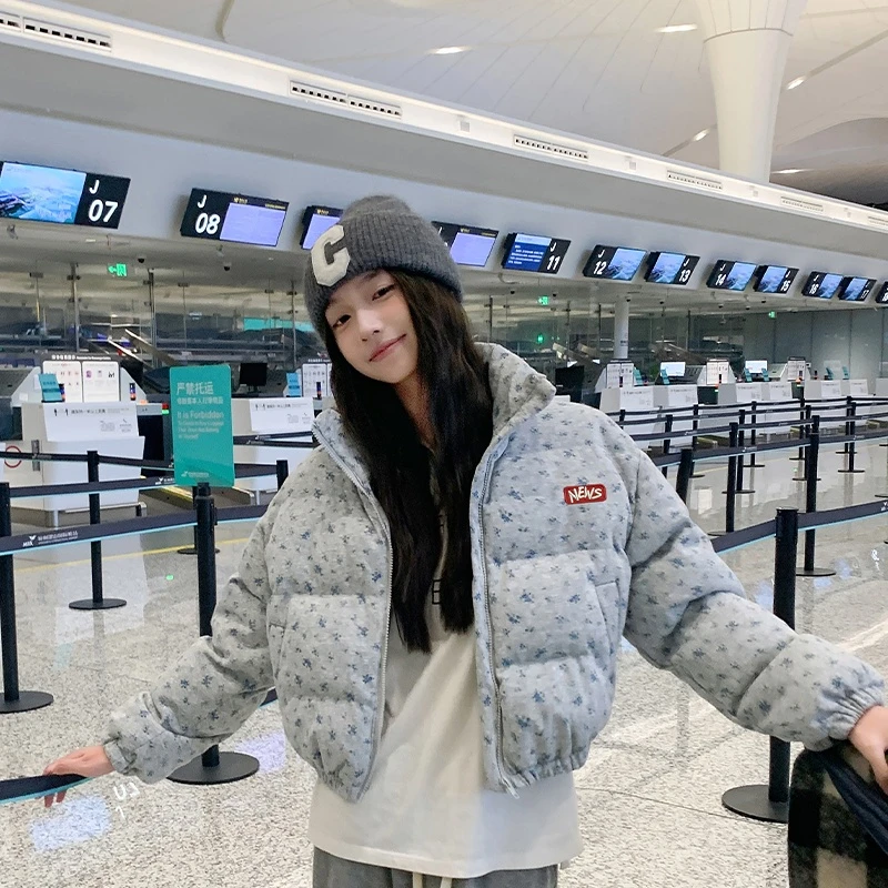 2025年新款棉服女冬短款韩版小个子甜美外套宽松加厚棉衣棉袄