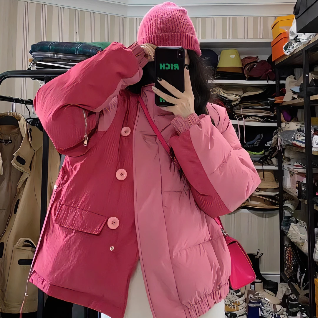 2024年新款棉服女面包服设计感秋冬小众棉衣时尚韩版棉服潮流外套