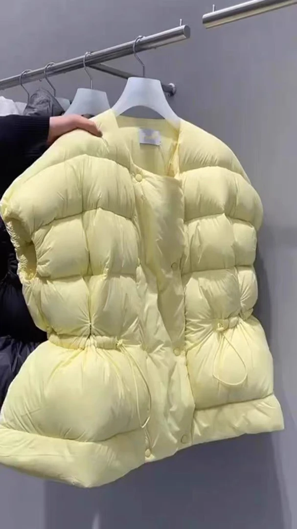 大牌买手店折扣欧货2023新款马甲高端洋气马夹高级感棉服上衣女