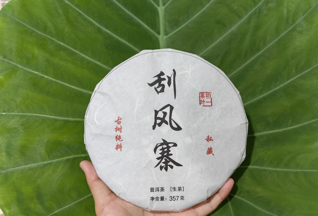【初一的茶】普洱茶生茶易武刮风寨357克包邮送品鉴试喝装