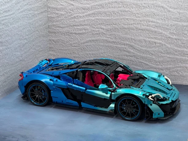 订制款纯手工喷漆迈凯伦P1高难度成人积木拼装模型车模车模模型