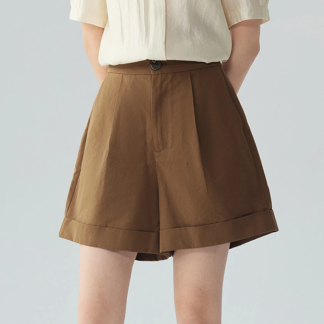 茵曼夏季新款女女士卫裤爆款百搭时尚舒适休闲简约实用