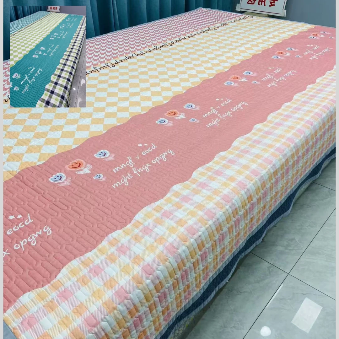 【双面四季款】绗缝三层夹棉双面花型榻榻米炕盖【尺寸偏小5厘米】