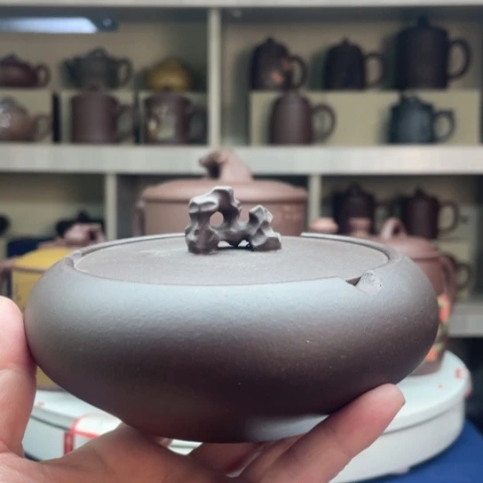 紫砂杯子紫泥烟缸
