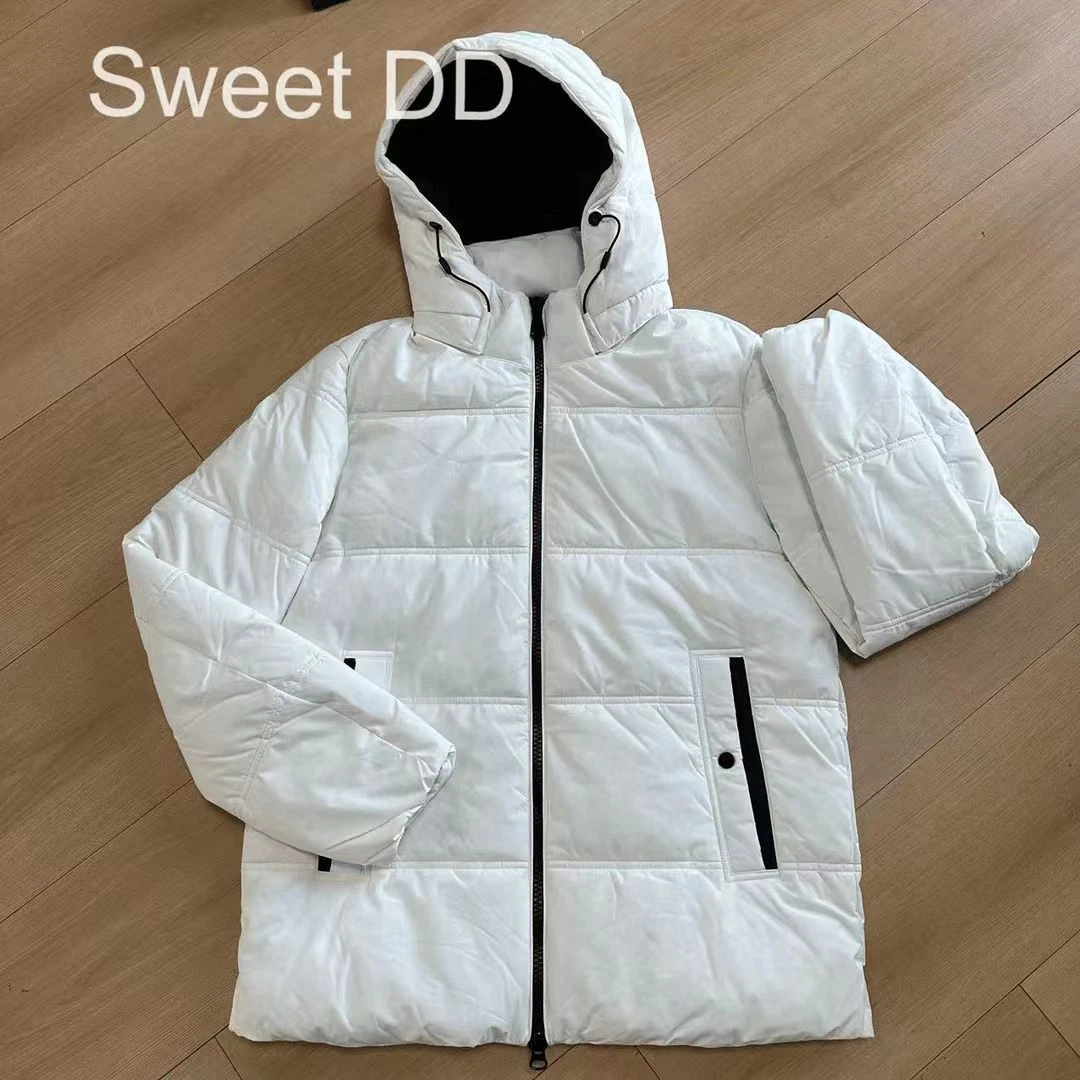 白色多功能连帽棉服/JLS