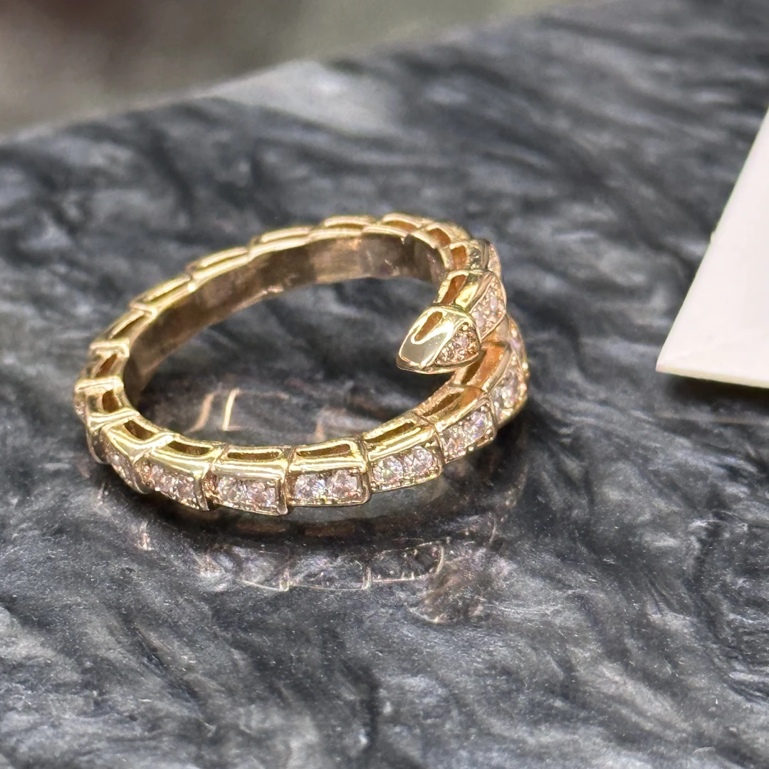 铜合金戒指 蛇形轻奢戒指-66568