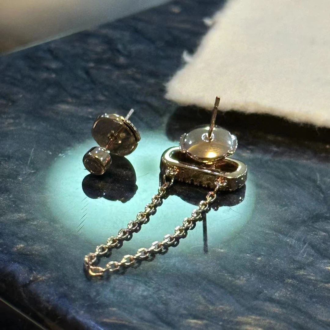 铜合金耳饰 不对称流苏个性耳饰-66728