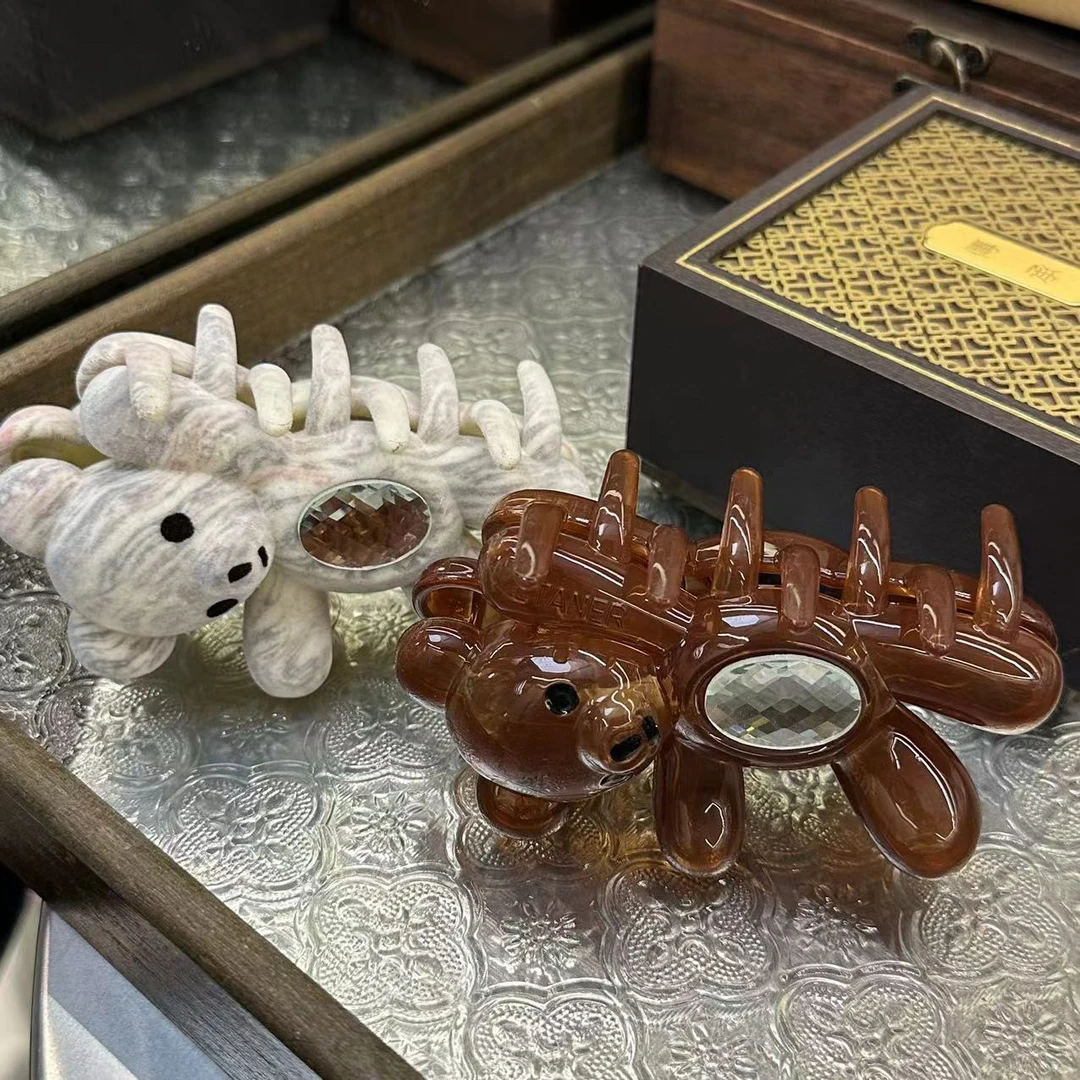 招手小熊时尚抓夹-3424