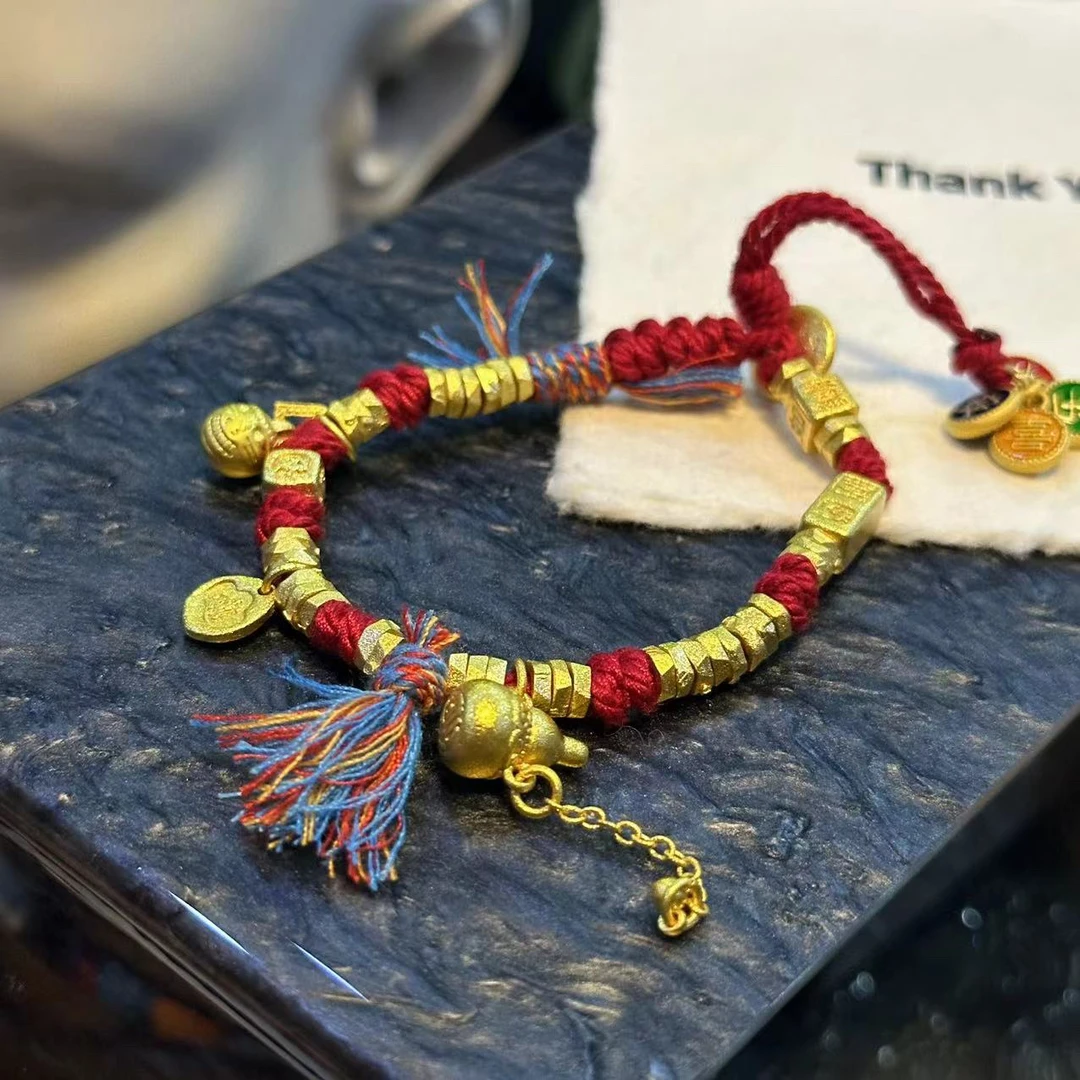 铜合金手链 葫芦流苏盘缠手链-3705