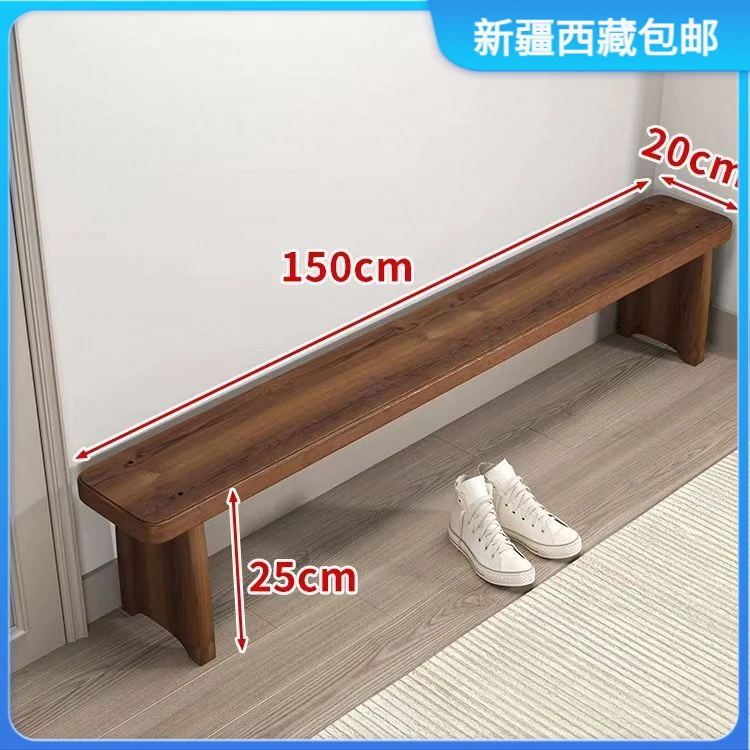 新疆包邮实木换鞋凳复古入门长条凳子防腐木庭院长板凳多层阳台花