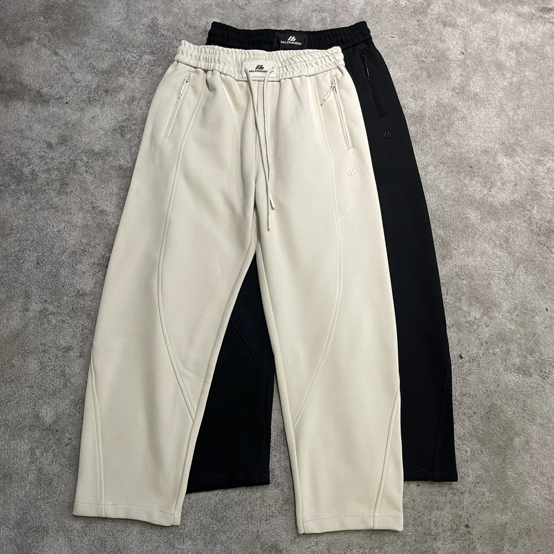 【冬季加厚不加绒】秋冬立体剪裁显腿长卫裤弯刀裤休闲长裤香蕉裤男