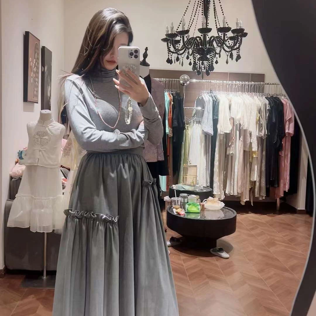 气质时尚百搭纯色秋季上衣