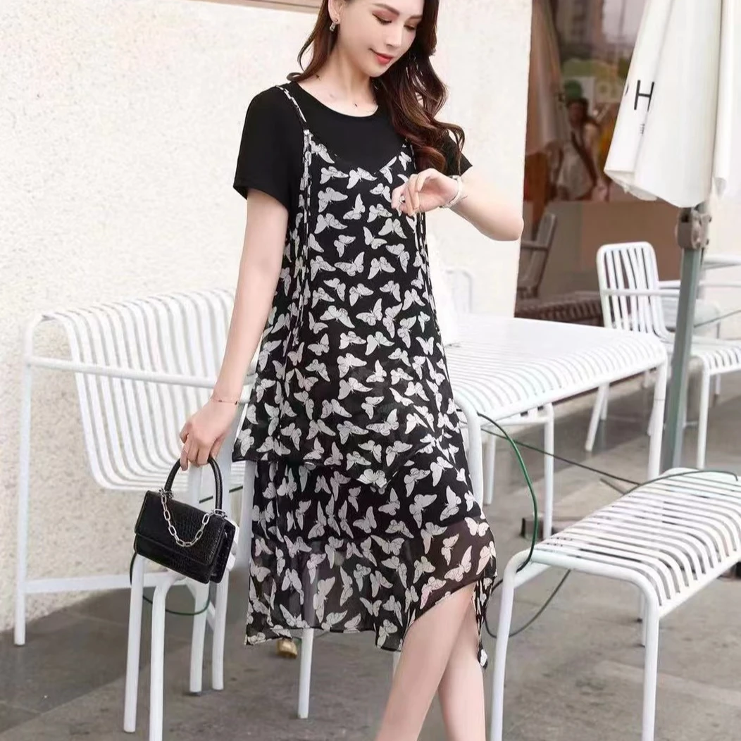 大码减龄时尚最大穿到220斤连衣裙