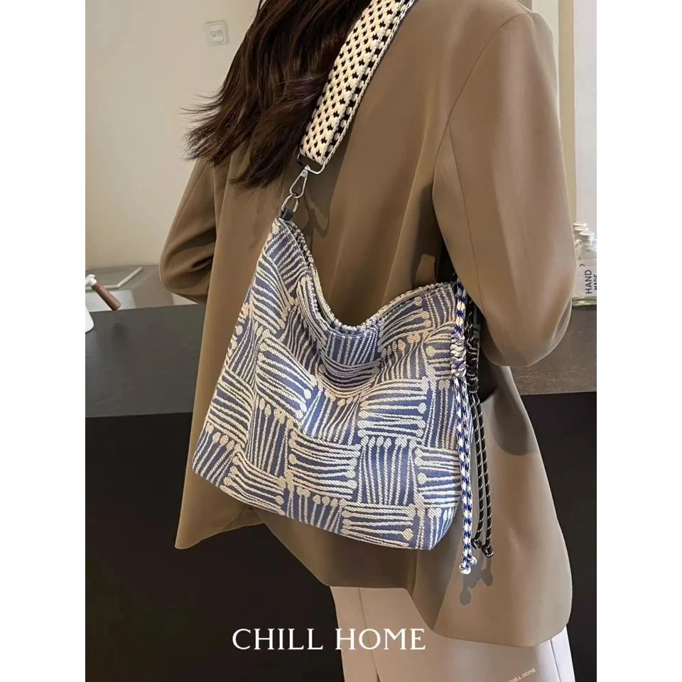 包包女式夏季大容量帆布包女大学生上课手提单肩包通勤百搭托特包