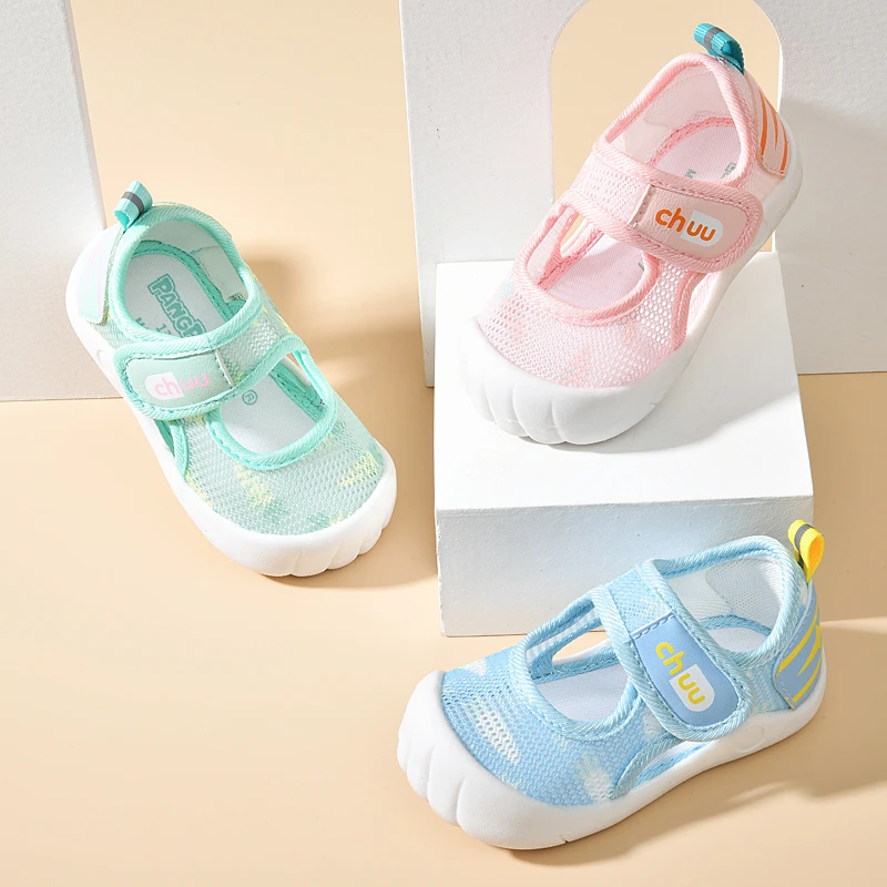 胖胖鹿宝宝凉鞋0-1-2岁夏季婴儿软底学步鞋防滑透气鞋男女W5