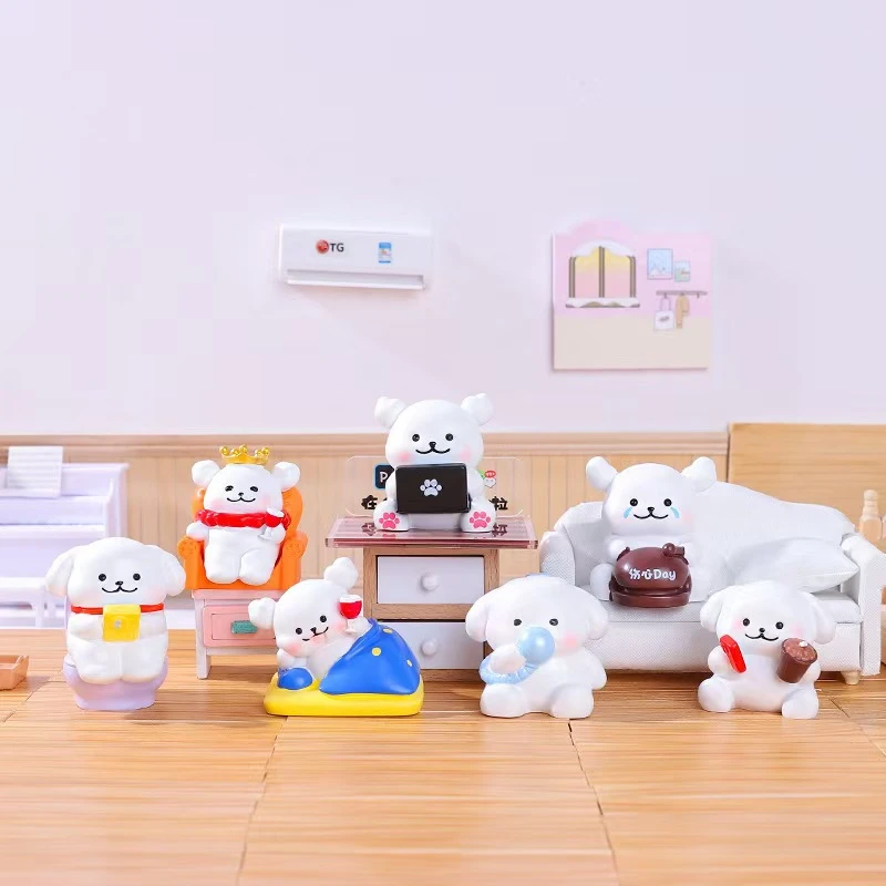 【拆盒】幸福PUPPY盲盒手办摆件