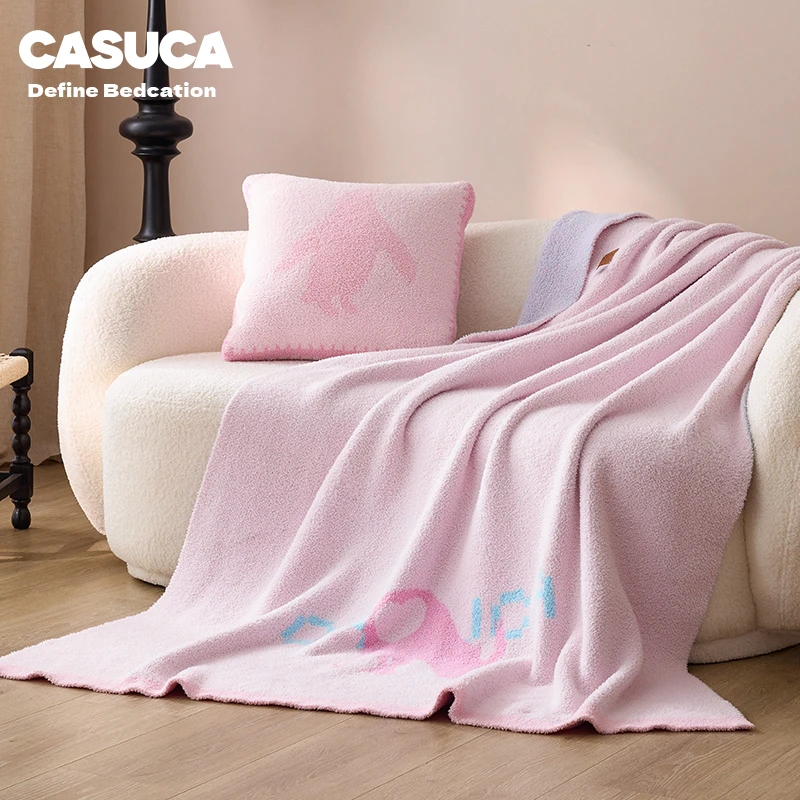 CASUCA约翰单边绒毛毯空调秋冬季盖毯沙发用办公室午睡母婴级披毯