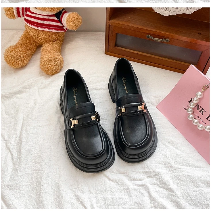 【一双孤品】真皮女鞋厚底乐福鞋舒适软底百搭休闲时尚2025春季新款