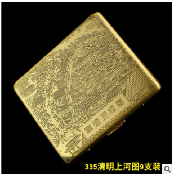 黄铜夹20支复古便携防压盒子粗支