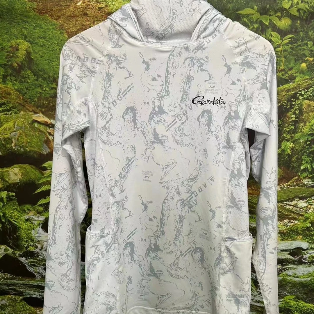 Gamakatsu伽玛卡兹冰丝防晒服薄透气速干防蚊海钓路亚钓鱼冰丝服