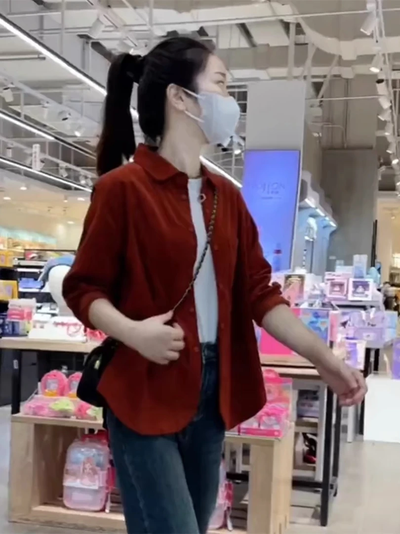 大娟24159冬季加绒加厚时尚气质长袖衬衫女