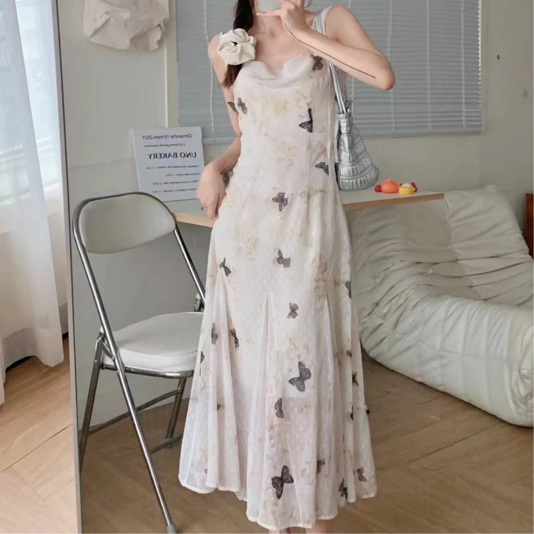 过完上车（381-390）气质森系法式小清新连衣裙温柔风女装洋气韩版
