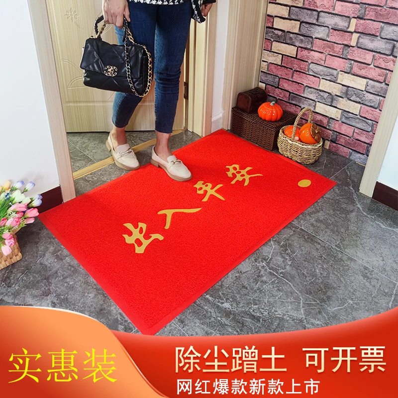 出入平安丝圈地垫室内门口脚垫入户门垫卫生间酒店塑料防滑迎宾垫