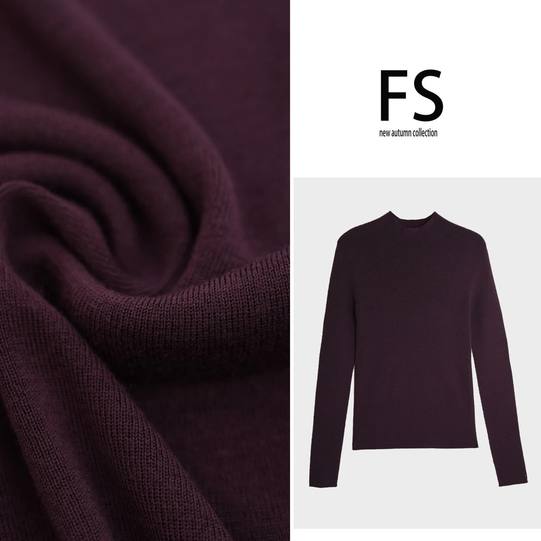 【FANSU】宽松百搭显瘦舒适打底扬子纱针织上衣