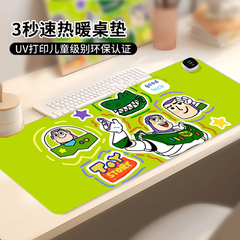 玩具总动员加热桌垫发热垫暖桌垫办公室学生写字台电热桌面加热垫