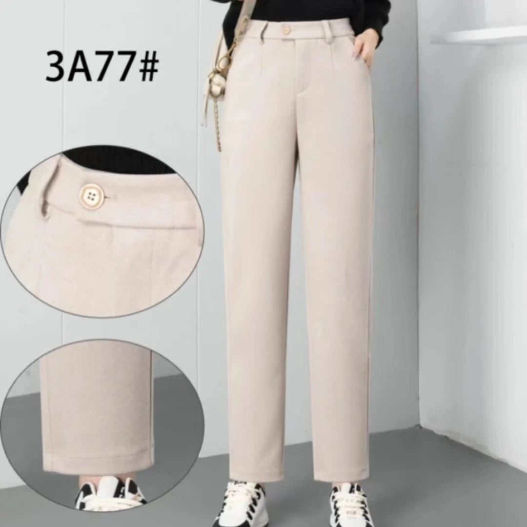 【秋冬百搭神裤】3A77新款星空妮镰刀收腹裤简约休闲女裤时尚显瘦