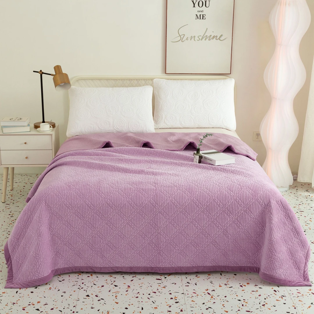 【暖宿】四季床盖 加厚双面用 四季垫 炕毯