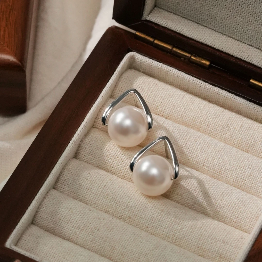 阿卡妍 925银耳饰 水滴路路通耳钉小巧简约气质百搭时尚女款耳饰