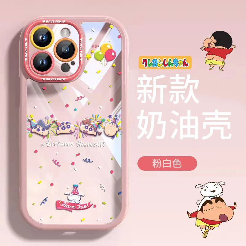气球小新适用苹果13手机壳14iphone15pro/12女11小米vivo华为oppo