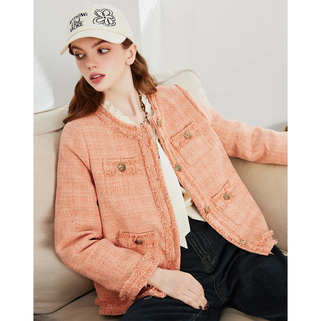 a02｜【小香风羽绒】法式轻奢加厚保暖女式羽绒服冬季内里气质外