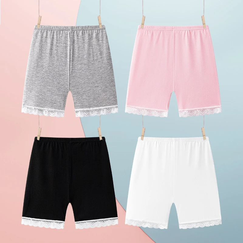 女童莫代尔夏三分安全裤防走光女孩内裤短裤中大儿童外穿打底裤