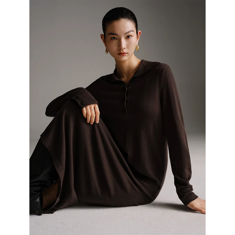 【连衣裙】艾诺丝雅诗 小翻领内搭连衣裙 41039862