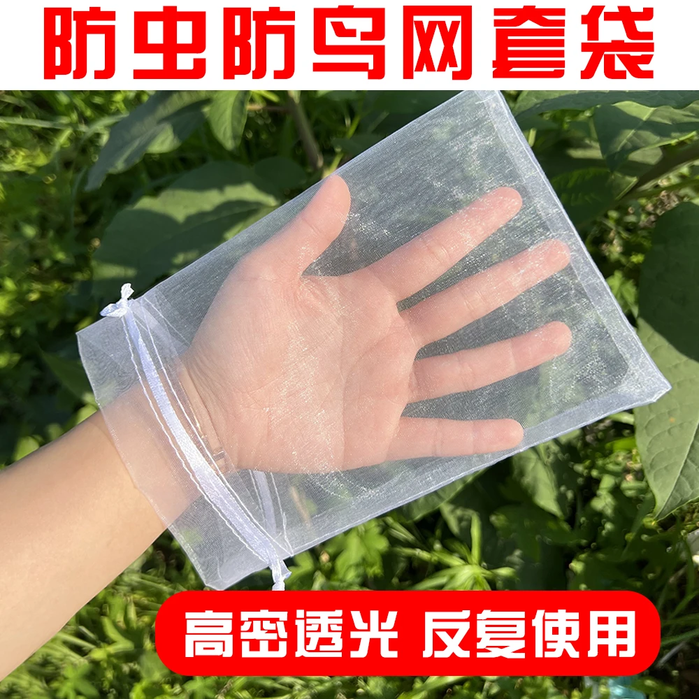 水果套袋防鸟网纱袋瓜果防虫专用袋无花果枇杷葡萄桃子草莓保护袋