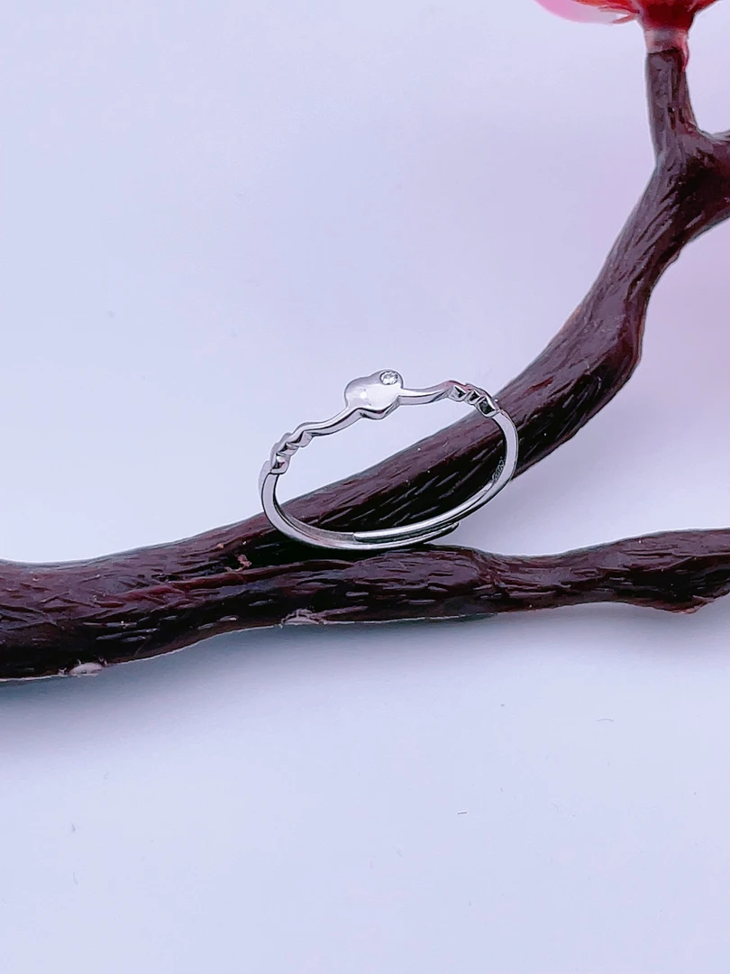925银戒指 S925纯银微镶锆石爱心戒指冷淡风时尚百搭小众个性女戒