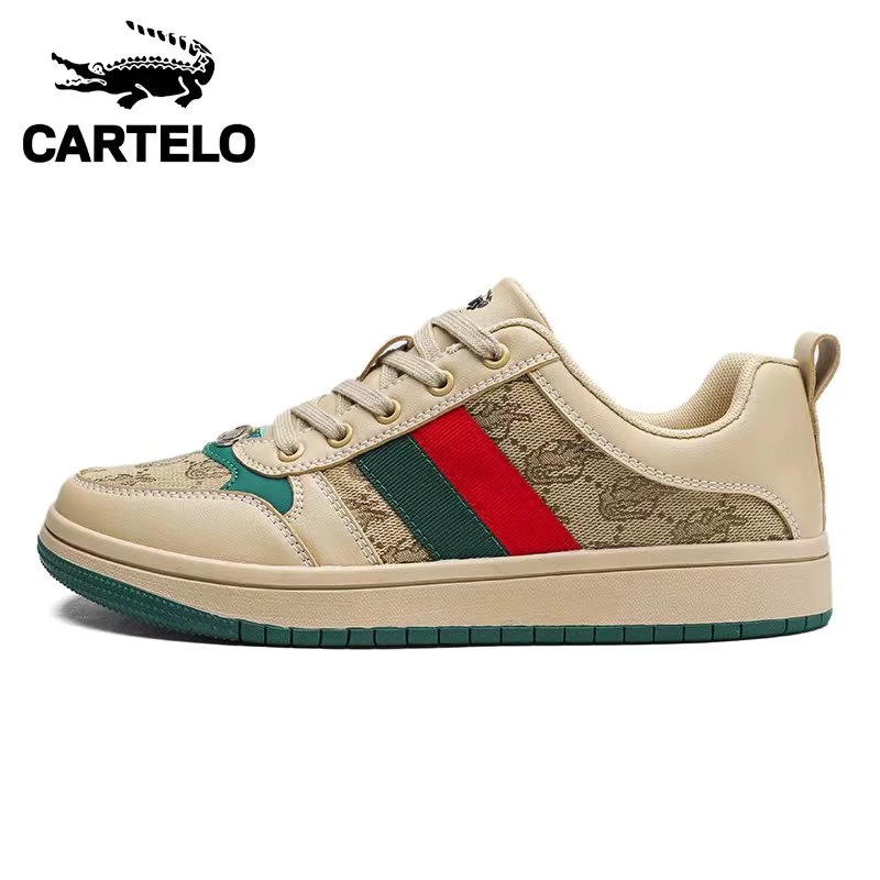 CARTELO/卡帝乐鳄鱼【高端定制】秋冬休闲百搭透气时尚情侣款板鞋