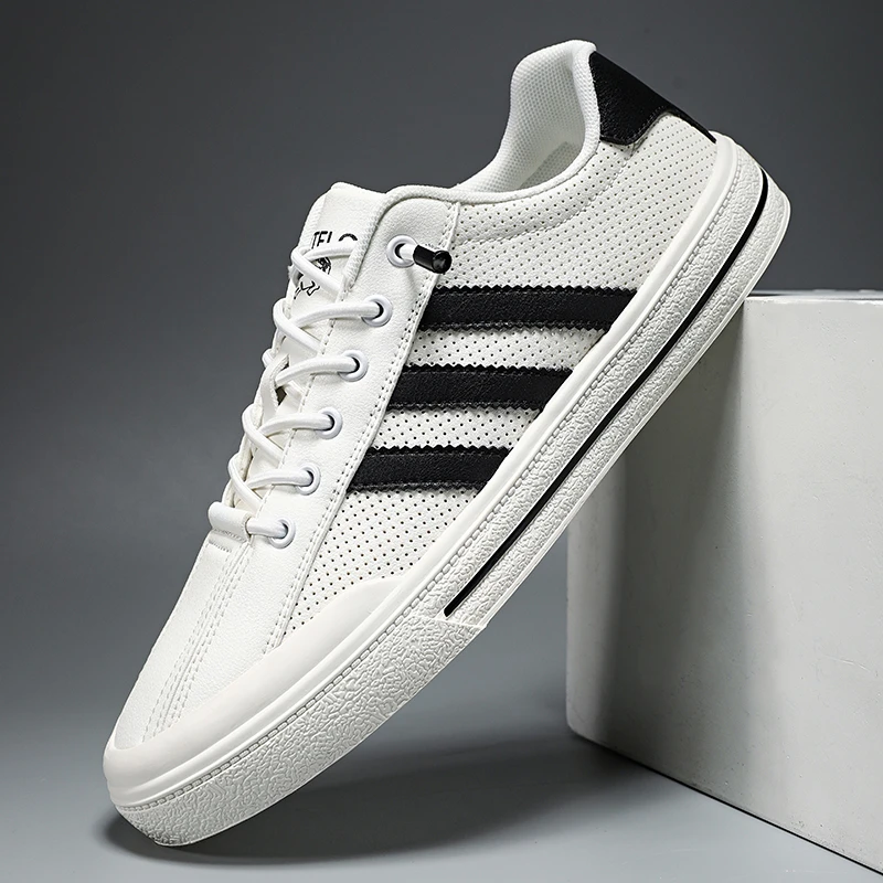 CARTELO/卡帝乐鳄鱼夏季新款透气网面百搭小白鞋高档轻奢休闲鞋